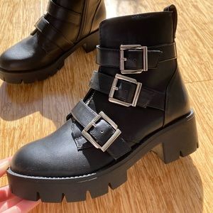 Nordstrom Buckled Moto Boot